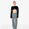 Pantalon en jersey jacquard