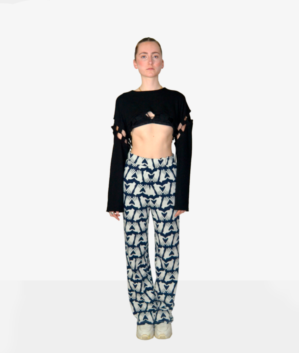 Pantalon en jersey jacquard